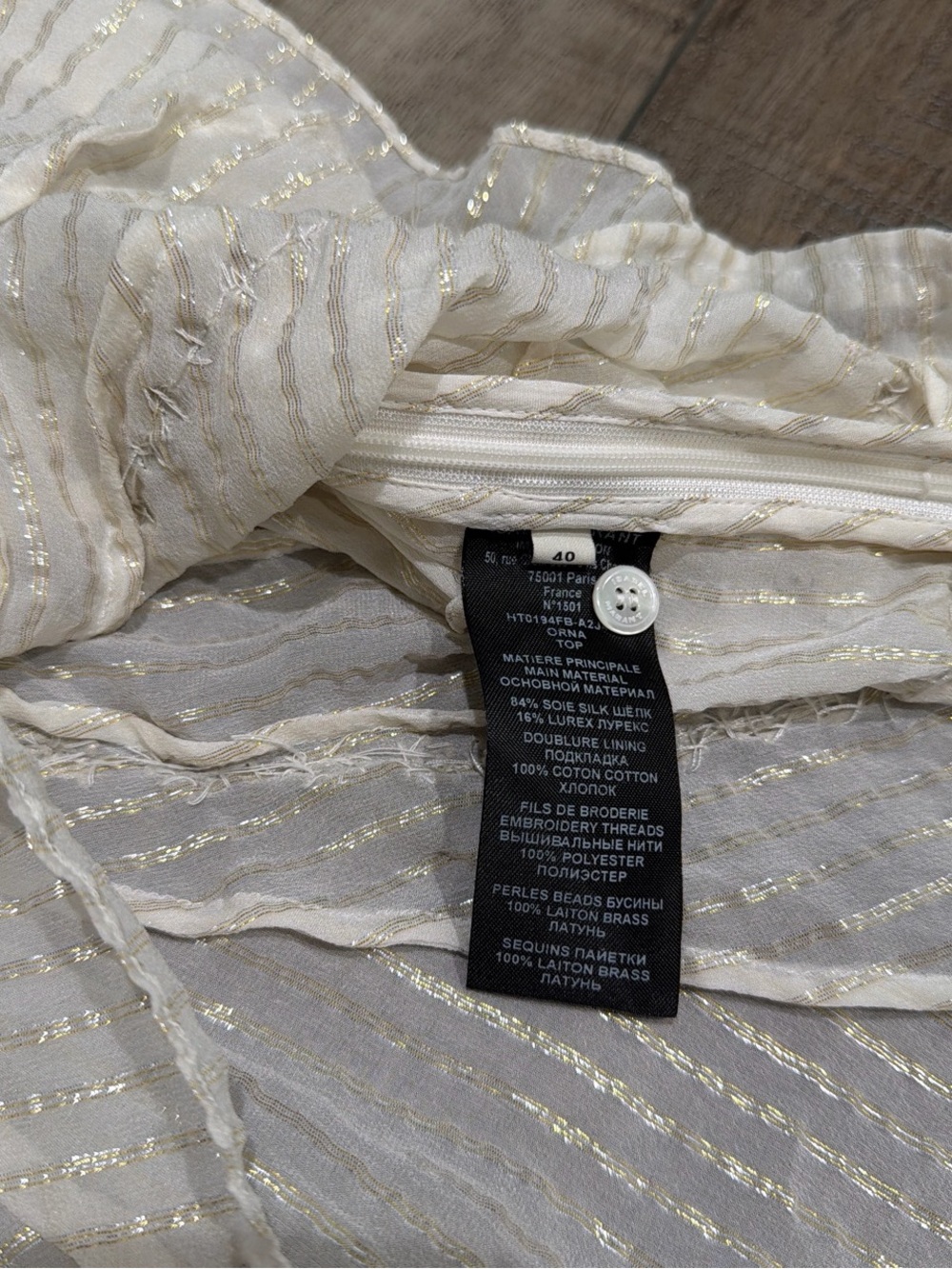 Isabel Marant Orna embroidered cutout silk chiffon top - Picture 8 of 12